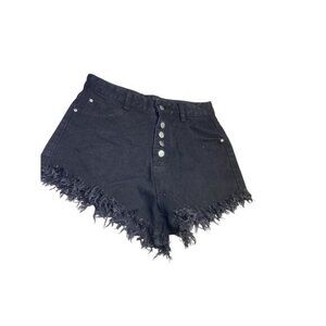 Goth y2k indie normcore gorpcore fisherman Women's Short Black Medium